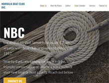 Tablet Screenshot of norwalkboatclub.com